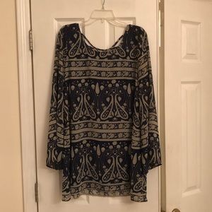 Navy tunic dress/shirt